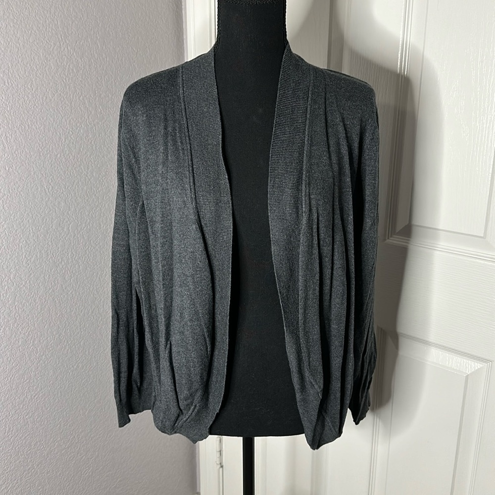 Liz Claiborne Women Gray Sweater - Size 1/1X